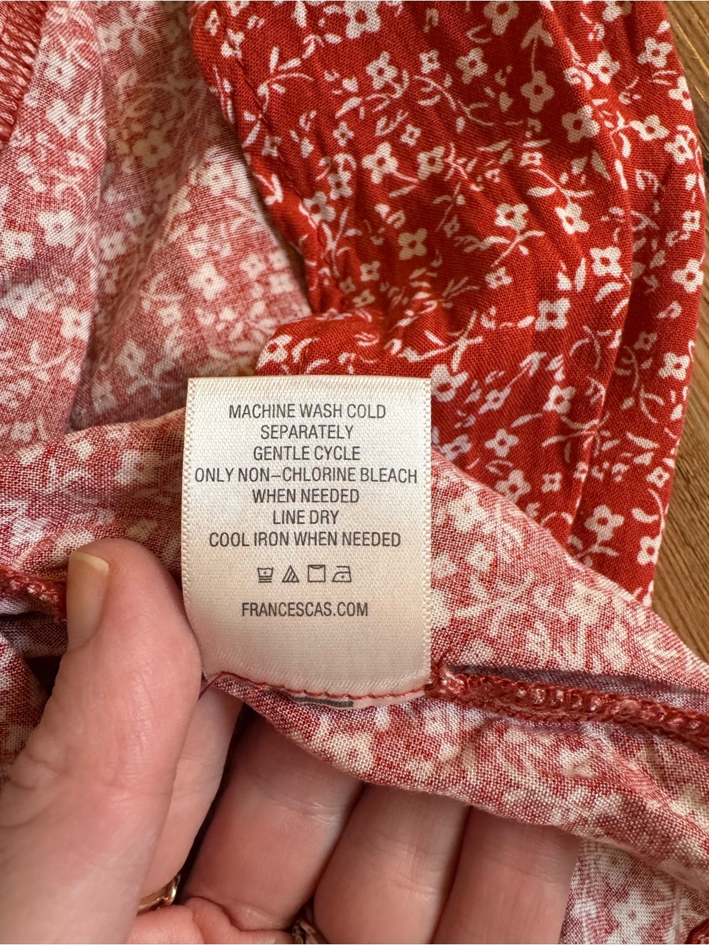 Mi Ami - Small, Coral Floral Off-Shoulder Maxi Dress - Picture 13 of 14